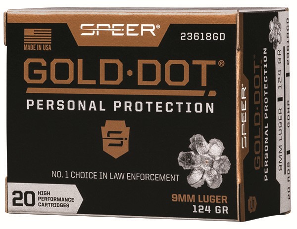 SPEER 23618GD 9MM 124GDHP 20 - Browning Black Friday Blowout